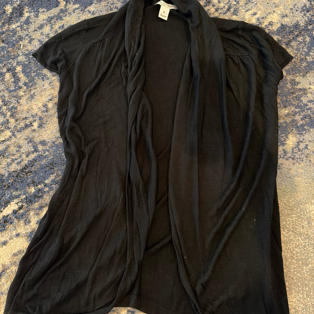 White House Black Market Elegant Black Cardigan